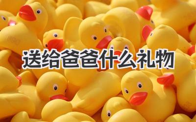 送给爸爸什么礼物