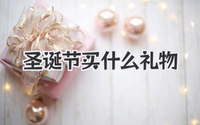 圣诞节买什么礼物