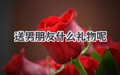 送男朋友什么礼物呢