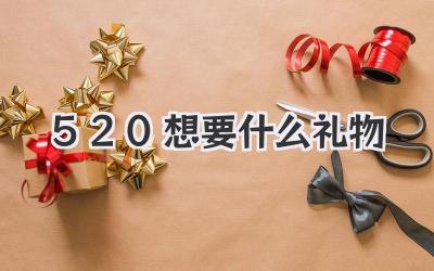520想要什么礼物
