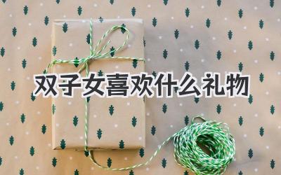 双子女喜欢什么礼物