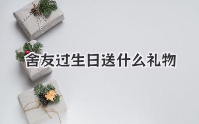 舍友过生日送什么礼物
