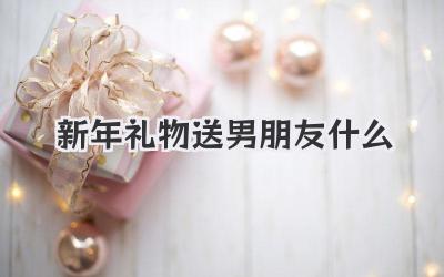 新年礼物送男朋友什么