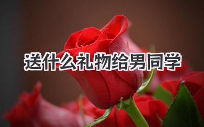 送什么礼物给男同学