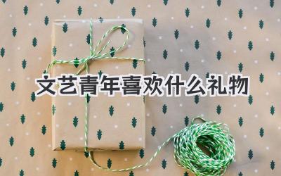 文艺青年喜欢什么礼物