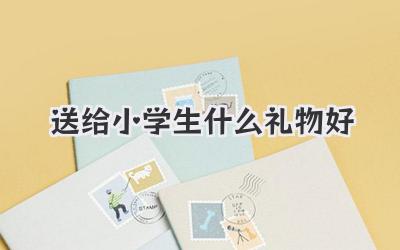 送给小学生什么礼物好
