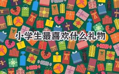 小学生最喜欢什么礼物