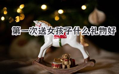 第一次送女孩子什么礼物好
