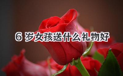 6岁女孩送什么礼物好