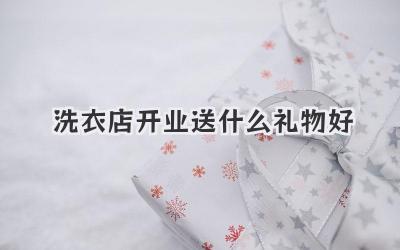 洗衣店开业送什么礼物好