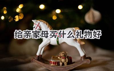 给亲家母买什么礼物好