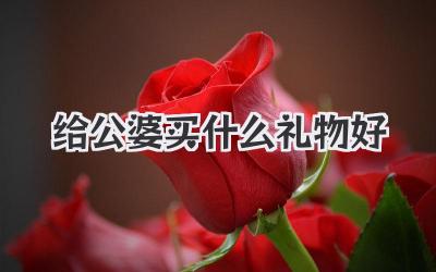 给公婆买什么礼物好