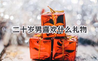 二十岁男喜欢什么礼物