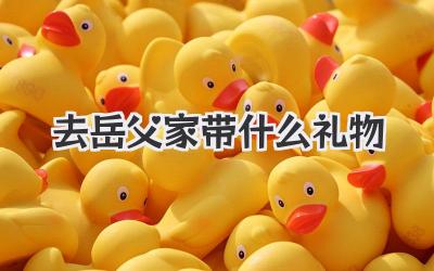 去岳父家带什么礼物