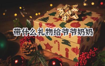 带什么礼物给爷爷奶奶