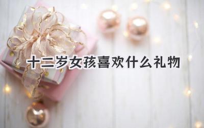 十二岁女孩喜欢什么礼物