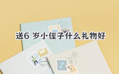 送6岁小侄子什么礼物好