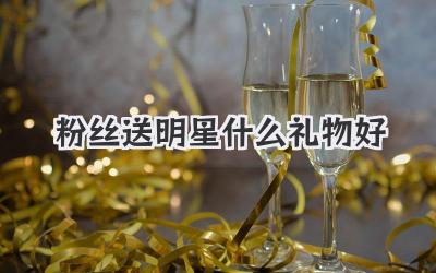 粉丝送明星什么礼物好