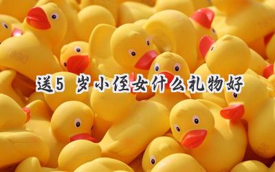 送5岁小侄女什么礼物好