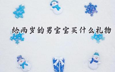 给两岁的男宝宝买什么礼物