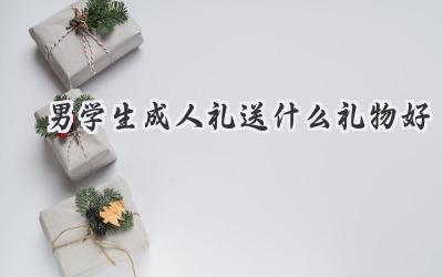 男学生成人礼送什么礼物好