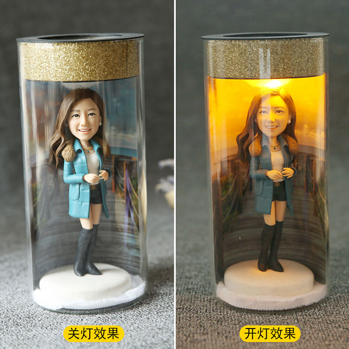 女士真人软陶公仔定制