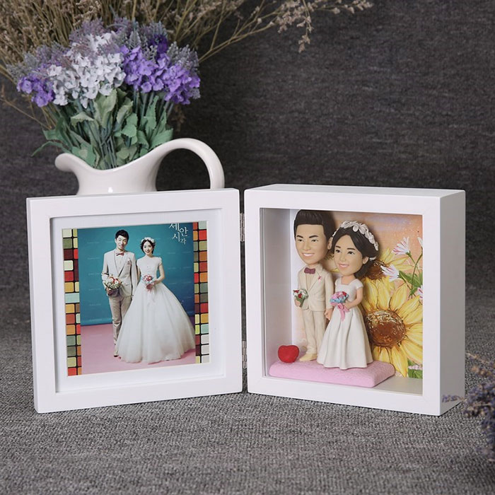 结婚软陶公仔相框定制