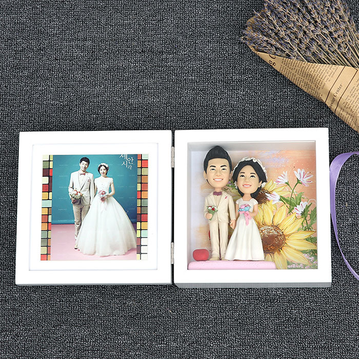 结婚软陶公仔相框定制