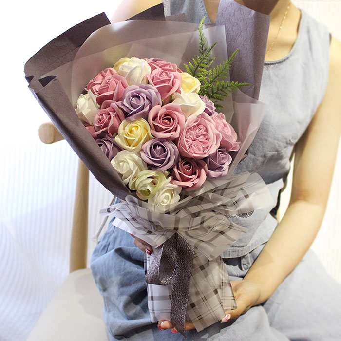 香皂玫瑰花花束