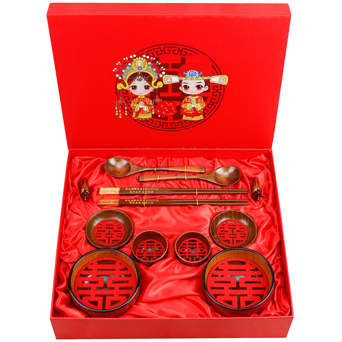 婚庆龙凤碗筷套装