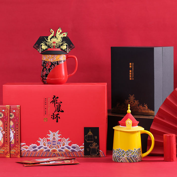 故宫龙凤情侣对杯