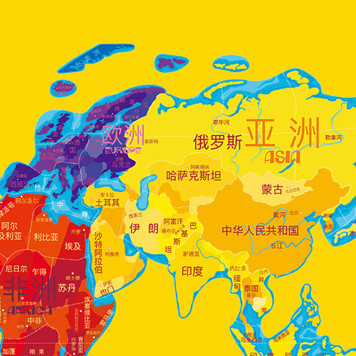 磁性世界地图拼图