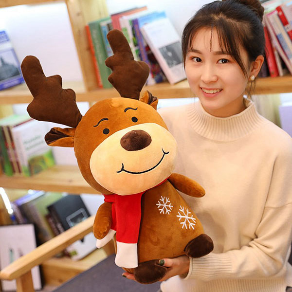 圣诞老人麋鹿公仔毛绒玩具女生儿童圣诞节礼物
