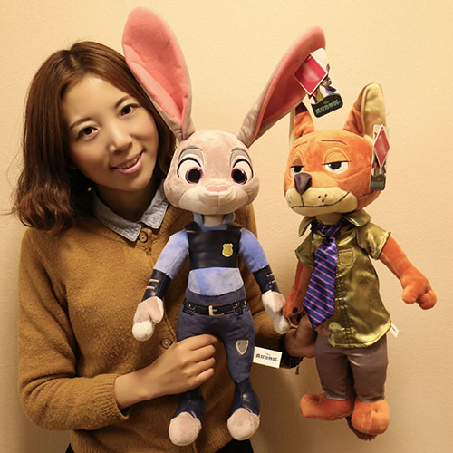 疯狂动物城兔子朱迪公仔狐狸尼克毛绒玩具儿童女生礼物