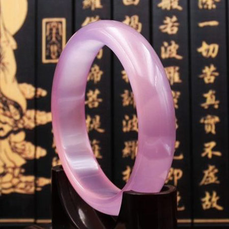 冰花芙蓉玉手镯
