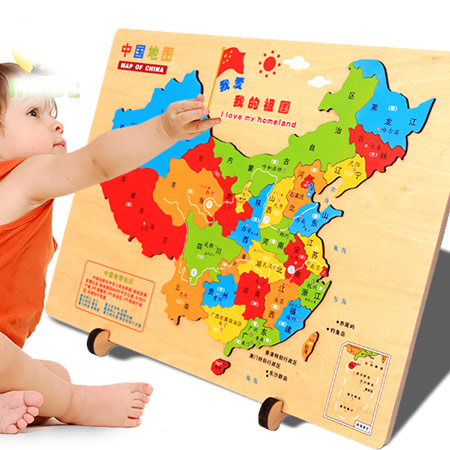 儿童益智地图拼图