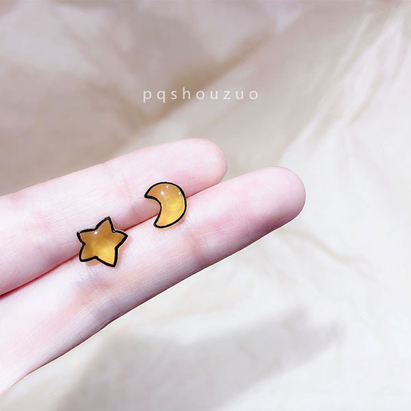 少女心星星月亮耳钉