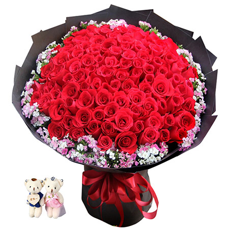 99朵玫瑰花花束