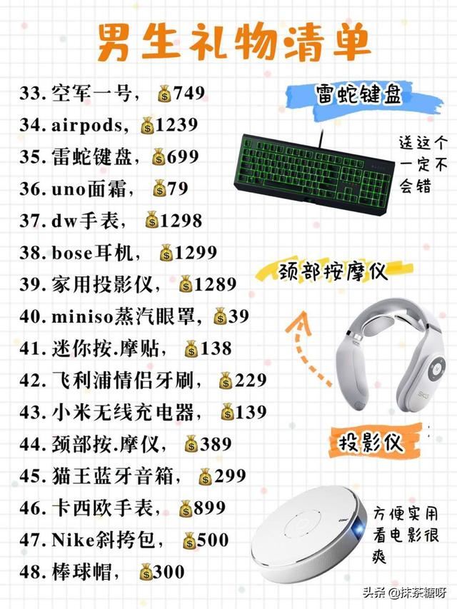 情侣之间的小东西买什么最好，又能体现爱意？