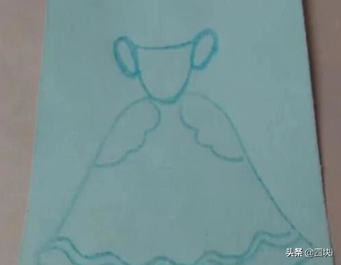 简笔画公主晚礼服怎么画？